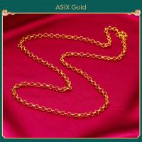 ราคา ASIX GOLD สร้อยคอทองคํา 24K สร้อยคอผู้หญิงสร้อยคอผู้ชาย สีไม่เปลี่ยนเป็นสีดํา ไม่ลอกออก (16705818795)