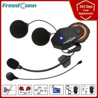 ราคา Freedconn T MAX Motorcycle Intercom Helmet Bluetooth Headset Motorbike 6 Riders Group Talking FM Radio Interphone (13427212902)