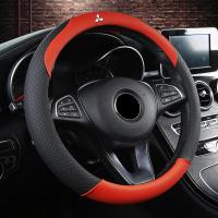 ราคา พวงมาลัยหนังระบายอากาศได้แบบเย็บสองสีสำหรับรถยนต์เหมาะสำหรับ Mitsubishi ASX EVO Lancer Montero Mirage Outlander Grandis ปาเจโรกาลานต์ฝาครอบพวงมาลัยหนังลายเพชร (18890084722)