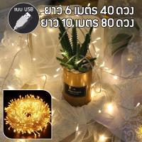 ราคา ไฟประดับ 10เมตร LED 80ดวง ไฟแต่งห้อง ไฟปีใหม่ ไฟตกแต่งห้องUSB 6 10 เมตร ไฟตกแต่ง ไฟประดับ ไฟLED แบบถ่าน (19988293395)
