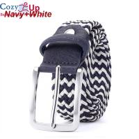 ราคา Cozy Up 120เซนติเมตร 3 3เซนติเมตรเข็มขัดยืดหยุ่นสำหรับผู้ชายกอล์ฟเข็มขัดหนังชายผ้าใบยืดถักเข็มขัดเอวยางยืด (4412428884)