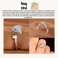 ราคา เเหวน 12 นักษัตร เเหวนปีเกิด ของมงคลเสริมดวงมงคลสำหรับปีเกิด รูปราศี สองสี หรูหรา เครื่องประดับ ประจำวัน วันเกิด (21030427568)