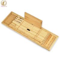 ราคา Bath Table Tray With Book Holder Bathroom Storage Rack Soaking Rack Bathtub Storage Board Expandable Bathroom Accessories Multifunctional Soaking Bathtub Bracket Folding Bathtub Rack (21141593827)