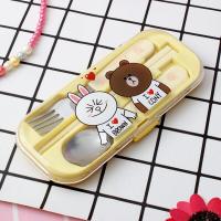 ราคา ชุดช้อนส้อมเด็ก ชุดช้อนส้อมเด็กพกพาพร้อมกล่อง25 (17893559829)