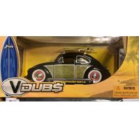 ราคา 1959 VW Beetle Woody w Surfboard Jada Toys V Dubs 1 24 diecast car (19308249359)