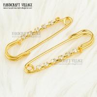 ราคา เข็มกลัดโลหะประดับเพชร ขนาดใหญ่ ยาว3 8 5ซม สำหรับตกแต่งเสื้อผ้า แฟชั่นเกาหลี เข็มกลัดซ่อนปลาย อะไหล่เข็มกลัด (15866873850)