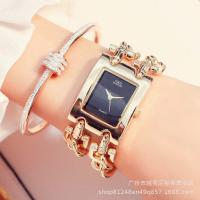 ราคา นาฬิกาควอทซ์แฟชั่นชุบด้วยไฟฟ้า G D นาฬิกาสตรีสองสายสำหรับยุโรปและอเมริกา G0230 (15911228631)