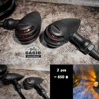 ราคา ไฟเลี้ยวแต่งทรงกระสุนฝาตะแกรง สีดำ HDสีดำ สำหรับมอเตอร์ไซค์สไตล์ วินเทจ คลาสสิค คาเฟ่ เรโทร บอบเบอร์ HD อื่นๆ (12566897094)