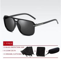ราคา Sunglasses for Men New Fashion Men Polarized Sunglasses Men s Retro UV400 Protection Sun Glasses Vintage Eyewear Mirror Lens for Men (383317597)