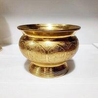 ราคา กระถางธูปกลม 5 นิ้ว ตอกลายกลีบบัวหลวง Premium (9192018508)