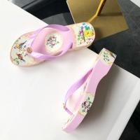 ราคา TORY BURCH ˉ TB thick heeled sandals Pinches sandals flexible clown sandals anti slip steel heel beach sandals tear resistant (19514809983)