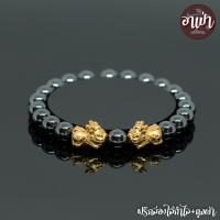 ราคา อาเป่า หินเฮมาไทต์ แร่เฮมาไทต์ Hematite ขนาด 8 มิล ประดับเบบี้ปี่เซียะ 1 คู่ เงินแท้ 92 5 ชุปทอง ปี่เซี๊ยะเบบี้ ปี่เซียะเด็ก คัดหิน กำไลหินสี (1790132964)