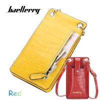 ราคา Baellerry กระเป๋าใส่โทรศัพท์มือถือรุ่นใหม่ปี2021กระเป๋าใส่บัตรหลายใบลายหนังจระเข้แบบยุโรปและอเมริกาแฟชั่นมีซิปกระเป๋าใส่เอกสาร (9930178357)