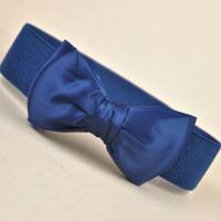 ราคา เข็มขัดโบว์ใหญ่สำหรับผู้หญิงผ้าซาตินทอเข็มขัดตกแต่งยางยืดสไตล์เกาหลีเข็มขัดกว้างแฟชั่นเข้ากับทุกชุด (15259966755)