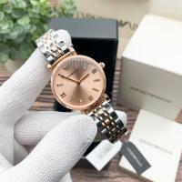 ราคา Original Stainless Steel Dial Simple Casual Bracele Watch Wristwatch Men Women Luxury Armani Brand Gem Dial Style Series Casual Business (16551940492)