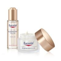 ราคา Eucerin Hyaluron Filler Elasticity Serum in Oil 30ml Day Cream 50ml ยูเซอรีน อีลาสติก ฟิลเลอร์ เซรั่ม ออยล์ 30มล เดย์ครีม 50มล (1362376687)