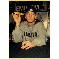ราคา Eminem โปสเตอร์8ไมล์ฮิปฮอปแร็ปเปอร์นักร้องคราฟท์ผ้าใบผนังผ้าใบศิลปะตกแต่ง (19961937487)