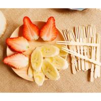 ราคา ส้อมจิ้มผลไม้ ไม้จิ้มผลไม้ ไม้ไผ่ 100 ชิ้น ขนาด 10x0 7x0 2 cm (15786192259)