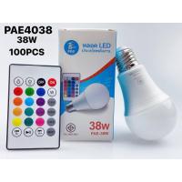 ราคา หลอดไฟ LED RGBW 38 วัตต์ ขั้วเกลียว E27 มอก เปลี่ยนสีบรรยากาศแสงหลอดไฟ LED แฟลช S Trobe โหมดจางบาร์ KTV ไฟตกแต่ง (7346894705)