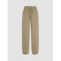 ราคา Cider Cargo Middle Waist Pocket Drawstring Sweatpants (21188018515)