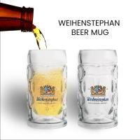 ราคา แก้ว เบียร์ แก้วมัค แก้วน้ำ แก้วเบียร์มีหู แก้วใส WEIHENSTEPHAN BEER MUG 1 ลิตร (20906169960)