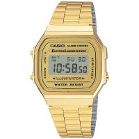 ราคา นาฬิกาข้อมือ ผู้ชาย หญิง CASIO Digital Vintage รุ่น A168WG 9WDF สีทอง 168WEGB 1BVT สีดำ ขนาดตัวเรือน 38 6 มม Quartz (16324274227)