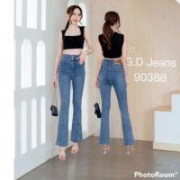 ราคา กางเกงยีนส์ ทรงขาม้า GD90388 สีซีดเทา (20003643909)