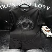 ราคา Versaceฆ่าเชื้อเสื้อยืดแขนสั้นสำหรับผู้ชายเสื้อยืดแขนสั้นระดับไฮเอนด์สำหรับฤดูร้อนสไตล์ยุโรปคอกลมมีเอกลักษณ์เฉพาะผ้าฝ้ายร้อนหรูหราครึ่งแขน (18248431014)