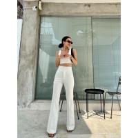 ราคา กางเกงขายาว กางเกงขาม้า กางเกงเอวสูง กางเกงผู้หญิง กางเกงขาบาน กางเกงทำงาน (17402194914)