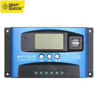 ราคา Smart Sensor 30A 40A 50A 60A 100A MPPT Solar Charge Controller Dual USB จอแสดงผล LCD Auto Solar Cell Panel Charger Regulator (16317760196)