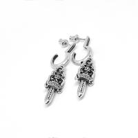 ราคา Chrome Hearts Sterling Silver 925 เครื่องประดับเงินแท้ ต่างหู Cross CH Stud Earring Code CED044 (13638445733)