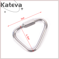 ราคา Kateva COD สามเหลี่ยม carabiner พวงกุญแจสแตนเลส Snap คลิปตะขอหัวเข็มขัดล็อคสกรู (19981799078)