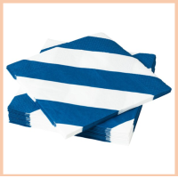 ราคา กระดาษเช็ดปาก สีน้ำเงิน ขาว ขนาด 33x33 ซม 30 ชิ้น HAVSKATT ฮอฟสกัท (20435509651)