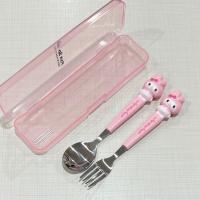 ราคา ช้อน ส้อม ลายการ์ตูน พร้อม กล่องสีใส (21083061498)