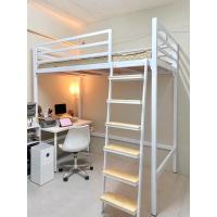 ราคา เตียง 2 ชั้น เตียงเหล็กข้างล่างโล่ง เตียงชั้นลอย รุ่นบันไดเสริมไม้ ขนาด 3 5 ฟุต 5 ฟุต 6 ฟุต ส่งฟรี กทม ปริมณฆล (14254476109)