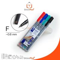 ราคา ชุดปากกาเขียนแผ่นใส 4 ด้าม Permanent F Staedtler No 318 WP4 0 6 มม สเต็ดเล่อร์ สเต็ดเลอร์ ลบไม่ได้ ปากกาเขียนแผ่นซีดี (17887714078)