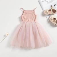 ราคา ชุดเดรสแขนกุดสีรุ้งสำหรับเด็กผู้หญิงเดรสตาข่าย Tutu ฤดูร้อนเสื้อผ้าเจ้าหญิงชุดลูกเด็ก (19778293159)