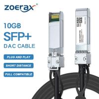 ราคา ZoeRax สายเคเบิ้ล10G SFP Twinaxสายเคเบิลทองแดง DAC แบบพาสซีฟ0 5 10Mสำหรับซิสโก้หัวเว่ยMicrorotikHPIntel ฯลฯ Switch (14714435792)