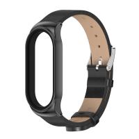 ราคา สายหนังสำหรับ Xiao Mi Mi Band 6 7 5 4 3 NFC สายรัดข้อมือหนังสำหรับ Mi Band 6 Global Version สร้อยข้อมือสำหรับ Mi Band 5 6 7 Correa (15283167387)