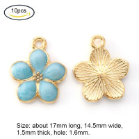 ราคา Beebeecraft 5 20 pc Alloy Enamel Flower Pendants Cherry Blossoms Flower Charms Gold Plated Pendant for Women Jewelry Making Necklace Earrings Bracelet Craft Findings (17241292937)