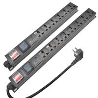 ราคา ปลั๊กไฟ pdu Power Strips Distribution Unit Surge Protection 2 20 Ways universal Socket ปลั๊กสามตา PLUG 2M Extended wire (18834347253)