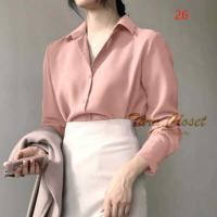 ราคา พร้อมส่ง เสื้อเชิ้ตลำลองผู้หญิงเเขนยาวส ผ้าใส่สบาย ไม่ร้อน ใส่ได้ทุกโอกาส (20283048781)