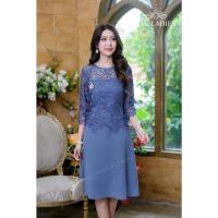 ราคา 3 สี เดรสลูกไม้ราตรีสั้น New ผ้าลูกไม้งานสวยพรีเมี่ยม รุ่นนี้สวยเกินราคามาก ๆ ออกงานสวย สีน้ำตาล ฟ้าคราม ชมพู (20948247087)