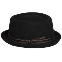 ราคา วินเทจพายหมูหมวกผู้ชายปีกกว้างผ้าขนสัตว์สักหลาด Fedora หมวกสีดำโบสถ์แจ๊สริบบิ้นสักหลาดปานามาเครื่องประดับหมวกสุภาพบุรุษ (20465069222)