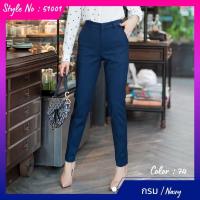 ราคา Vertier 51001 กางเกงขายาวเนื้อผ้า Spandex เนื้อผ้านิ่มและยืดหยุ่น ได้ดี basic ต้นแบบจากZara Long Pants (15205121895)