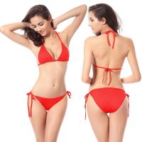 ราคา ส่งด่วน จากกทม บิกินี่ ผู้หญิง Bikini ทูพีซเกาหลี ผ้าเนื้อดี ไขว้สายบราได้หลายแบบ ไม่มีฟองน้ำ มีทั้งหมด 11 สี (13852335009)