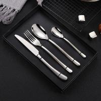 ราคา Cutlery Set ช้อนส้อมเกาหลี ชุดช้อนส้อมสแตนเลส304 ชุดช้อนส้อมมีด 1ชุดมี4ชิ้น (12185342219)