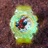 ราคา นาฬิกาเด็กการ์ตูน Spider Man เด็กวัยหัดเดินนักเรียนชายกระพริบของขวัญของเล่นการ์ตูน Luminous Electric Watch (16231491315)