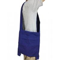 ราคา กระเป๋าผ้าฝ้ายสีดำ ย่ามสะพายไหล่สีเขียวขี้ม้า กระเป๋าสพายชาย กระเป๋าลดโลกร้อน พร้อมส่ง (21072274500)