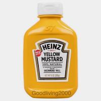 ราคา ส่งฟรี HEINZ Yellow Mustard 100 Natural 255g ไฮนซ์ เยลโล่มัสตาร์ด ขนาด 255 กรัม นำเข้าจากอเมริกา (14103833795)